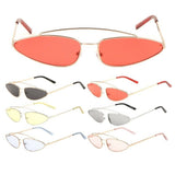 Slim Geometric Cat Eye Inverted Triangle Sunglasses