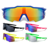 Oversized Semi Rimless Shield Wrap Around Outdoor Shield Sunglasses