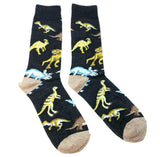 Fine Fit Casual Funny Animal Pattern Knit Crew Socks