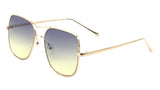 Oversized Brow Bar Square Aviator Sunglasses