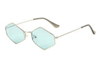 Slim Classic Hexagon Luxury Geometric Sunglasses