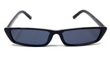 Slim Rectangular Minimal Classic Casual Mod Sunglasses