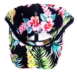 Crown Floral Hawaiian Print Sublimated Dad Hat