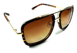Classic Bold Square Retro Sport Pilot Aviator Sunglasses