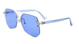Wynwood Oversized Rimless Square Geometric Luxury Aviator Sunglasses