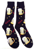 Fine Fit Casual Fast Food Snack Pattern Knit Crew Socks