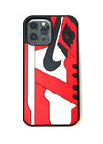 Jumpman Logo Sneaker Kicks iPhone 13 Pro Max 6.7 Silicone Bumper Case