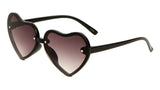 Kids Youth Girls Heart Shaped Cute Love Sunglasses Floating Lenses