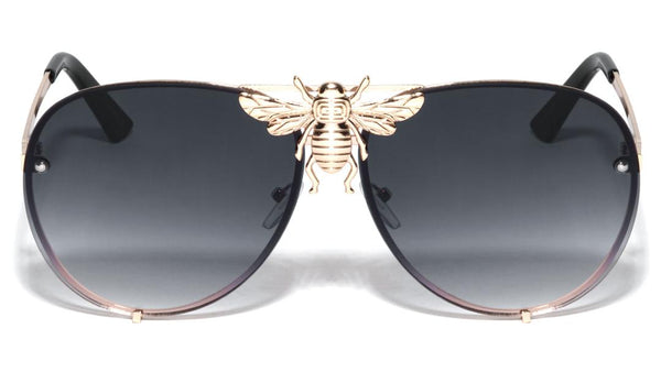 Men Sunglasses Silver Mirror Lens Elegant Design Luxury Hip Hop