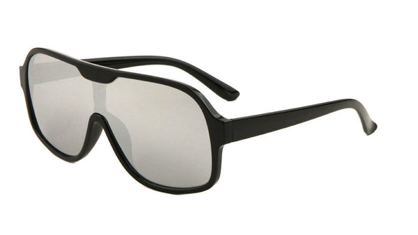 Sport One Piece Oversized Shield Sunglasses