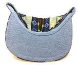 Tribal Native American Mixed Prints Fabric 5 Panel Strapback Camper Hat