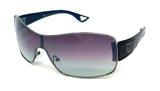 Khan Shield Wrap Around One Piece Lens Aviator Sunglasses