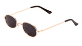 Slim Metal Oval Classic Casual Retro Sunglasses