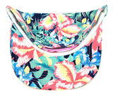 Bright Multicolor Hibiscus Hawaiian All Over Floral Print Snapback
