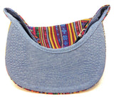 Tribal Native American Mixed Prints Fabric 5 Panel Strapback Camper Hat