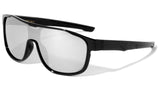 Kids Sport Slim One Piece Shield Lens Wrap Around Sunglasses