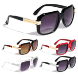 Gazelle Emcee Square Oversized Hip Hop Luxury Aviator Sunglasses