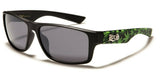 Locs Classic Square Weed Leaf Wrap Around Sport Sunglasses
