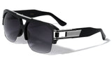 Gazelle B-Boy Hip-Hop Oversized Retro Square Luxury Aviator Sunglasses