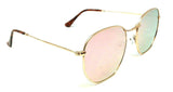 Metal Wire Frame Round Aviator Sunglasses