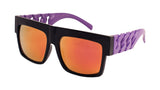 Oversized Flat Top Square Chain Arms Hip Hop Sunglasses