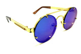Elegant Round Circle Floating Lenses Luxury Steampunk Sunglasses