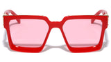 Royale Oversized Thick Bold Square Classic Retro Luxury Sunglasses