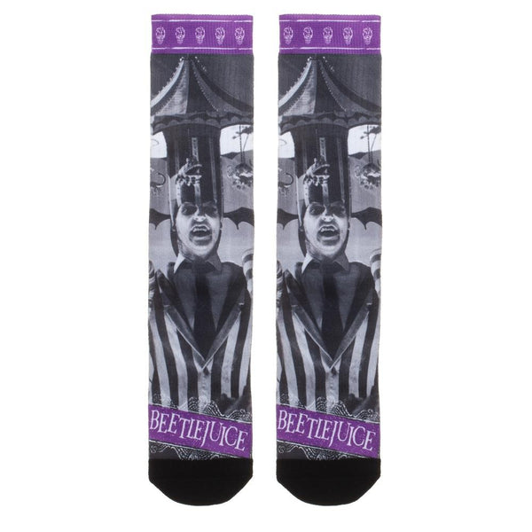 Beetlejuice Movie Premium Sublimated All Over Print Men's Crew Socks