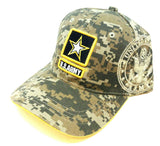 United States Army 3D Star Seal Logo Digital Camo Adjustable Hat