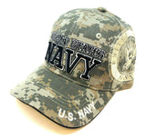 United States Navy Digital Camo 3D Text Logo Adjustable Hat
