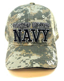 United States Navy Digital Camo 3D Text Logo Adjustable Hat