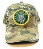 United States Army Seal Logo w/ Stars Digital Camo Adjustable Hat