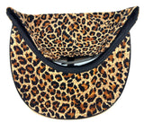2 Tone Cheetah / Leopard Print Crown & Black Bill Snapback