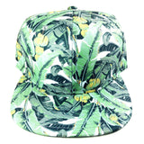 Banana Palms Green All Over Floral Print Snapback