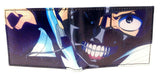 Tokyo Ghoul Ken Kaneki Mask Sublimated Graphic Print PU Faux Leather Men's Bifold Wallet