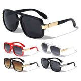 Gazelle Swag Square Oversized Hip Hop Luxury Aviator Sunglasses