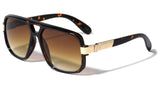 Gazelle Swag Square Oversized Hip Hop Luxury Aviator Sunglasses