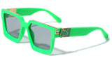 Royale Oversized Thick Bold Square Classic Retro Luxury Sunglasses