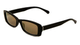 Slim Rectangular Minimal Retro Classic Plastic Mod Sunglasses