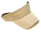 Solid Plain Curved Bill Sun Visor Golf Hat