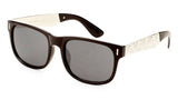 Classic Plastic & Metal Frame Engraved Marijuana Weed Leaf Sunglasses