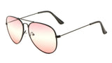Classic Pilot Aviator Sunglasses w/ Triple Gradient Lenses