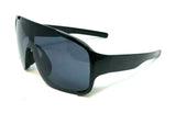 Poconos Semi Rimless Floating One Piece Lens Wrap Around Shield Sunglasses