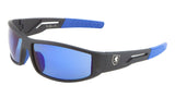 Khan Slim Shield Sport Wrap Around Chopper Sunglasses
