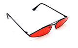 Slim Geometric Cat Eye Inverted Triangle Sunglasses