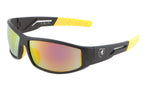 Khan Slim Shield Sport Wrap Around Chopper Sunglasses