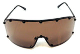 Futuristic Wrap Around One Piece Shield Lens Luxury Aviator Sunglasses
