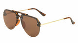 Semi Rimless Luxury Sport Casual Pilot Aviator Sunglasses