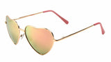 Heart Shaped Lolita Womens Retro Aviator Designer Sunglasses