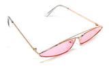 Slim Geometric Cat Eye Inverted Triangle Sunglasses